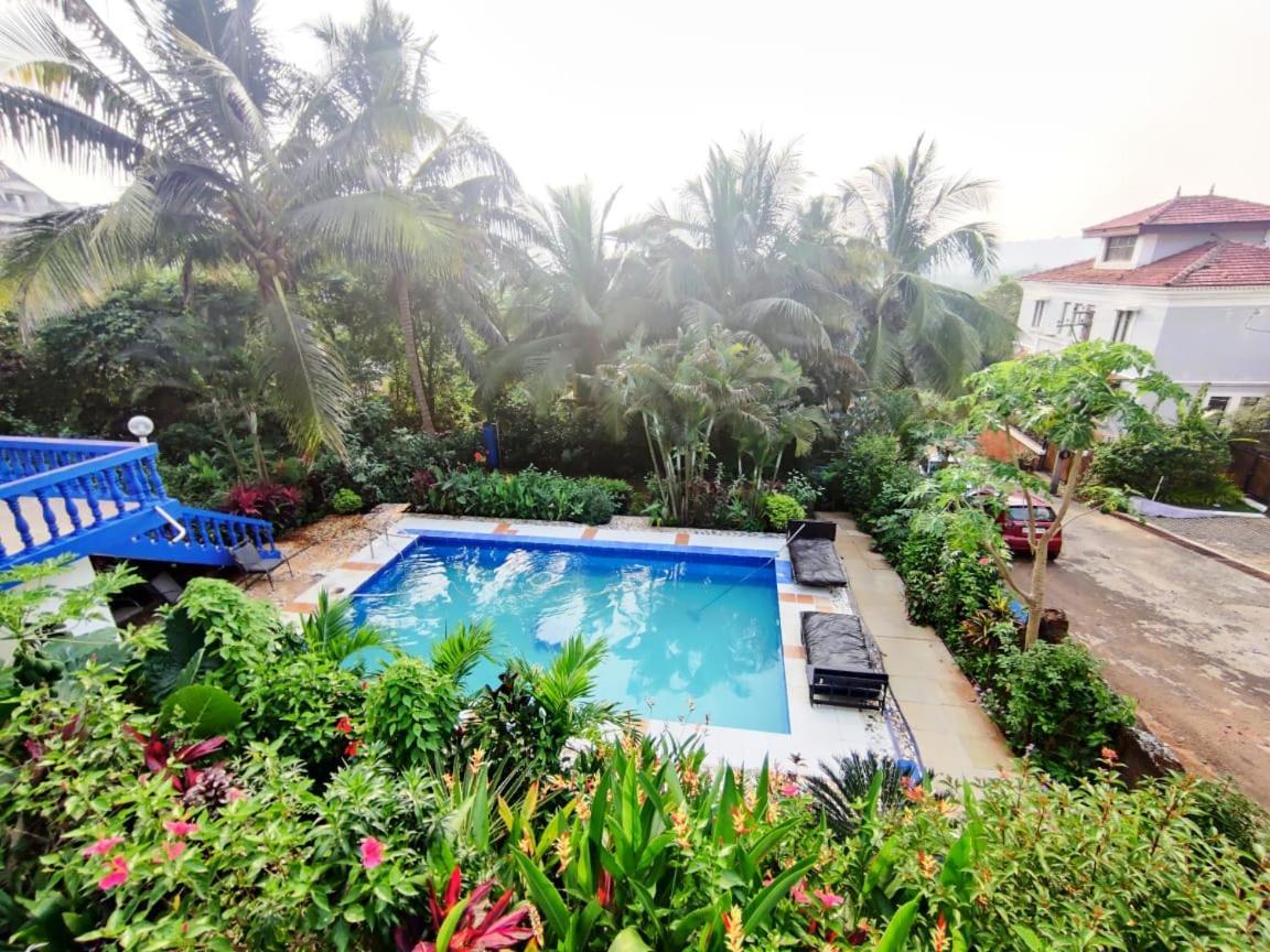 Amazing Hilltop 4 Bhk Villa With Private Pool Near Candolim Exterior photo